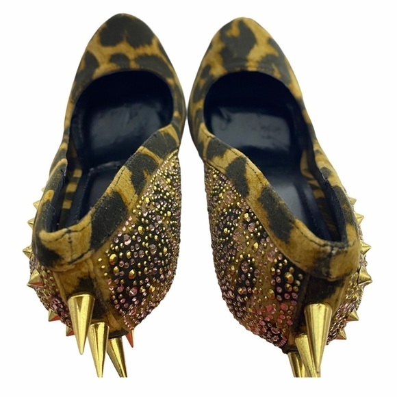 Scene Studded Platform Leopard print Heels size8.5 - Picture 8 of 14